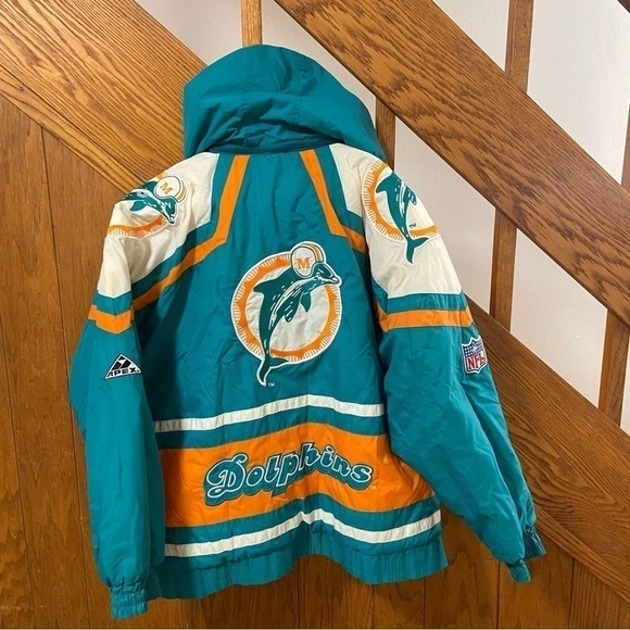 Miami Dolphins Vintage Coat Size Large - Picture 11 of 11